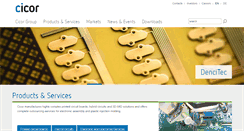 Desktop Screenshot of cicor.com